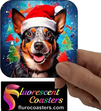  Australian Cattle Dog Wearing Christmas Hat 2