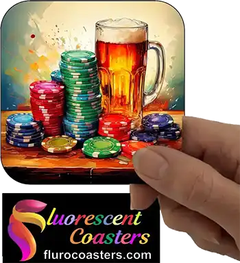  Casino Chips with Beer Glass 1