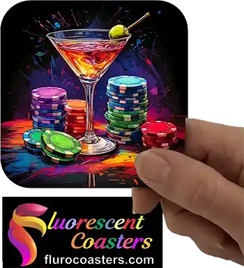  Casino Chips with Martini Glass 2