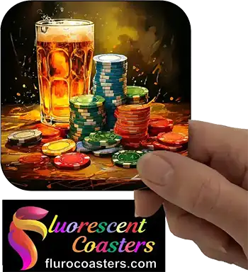  Casino Chips with Beer Glass 3