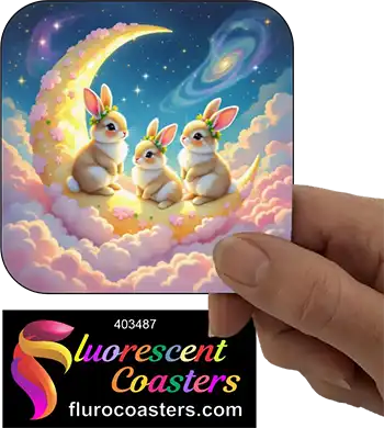 Rabbits in Moon