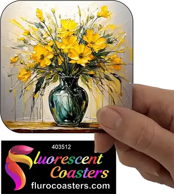 Vase with yellow flowers